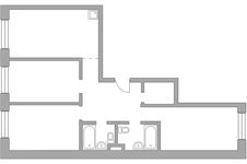 Планировка 3-комнатной квартиры, 86,21 м2