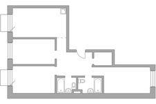 Планировка 3-комнатной квартиры, 89,74 м2