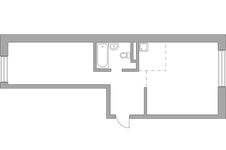 Планировка 2-комнатной квартиры, 60,96 м2