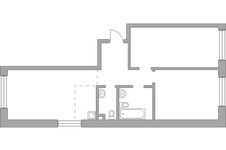 Планировка 3-комнатной квартиры, 78,76 м2