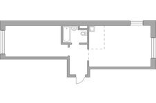 Планировка 2-комнатной квартиры, 60,51 м2
