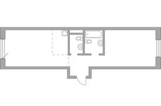 Планировка 2-комнатной квартиры, 55,98 м2