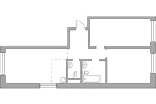 Планировка 3-комнатной квартиры, 78,23 м2