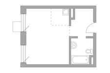 Планировка квартиры студии, 32,01 м2