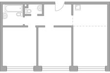 Планировка 3-комнатной квартиры, 70,23 м2
