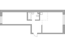 Планировка 2-комнатной квартиры, 61,33 м2