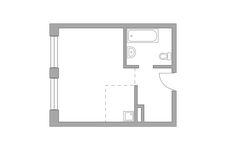 Планировка квартиры студии, 31,5 м2