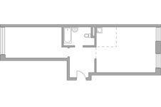 Планировка 2-комнатной квартиры, 59,33 м2