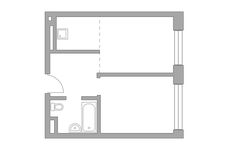Планировка 2-комнатной квартиры, 37,34 м2