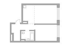 Планировка 2-комнатной квартиры, 49,36 м2