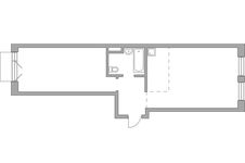 Планировка 2-комнатной квартиры, 62,5 м2