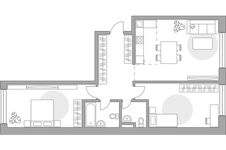 Планировка 3-комнатной квартиры, 81,11 м2