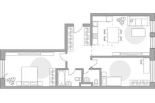 Планировка 3-комнатной квартиры, 81,75 м2