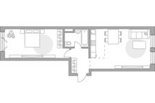 Планировка 2-комнатной квартиры, 60,34 м2
