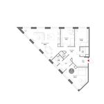 Планировка 3-комнатной квартиры, 122,5 м2