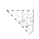 Планировка 3-комнатной квартиры, 125,1 м2