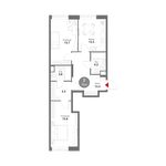 Планировка 2-комнатной квартиры, 70,6 м2