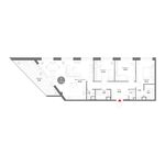 Планировка 4-комнатной квартиры, 115 м2