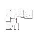 Планировка 5-комнатной квартиры, 160,3 м2