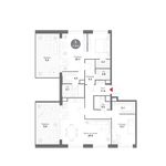 Планировка 5-комнатной квартиры, 118,4 м2