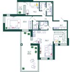 Планировка 5-комнатной квартиры, 199 м2