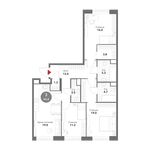 Планировка 3-комнатной квартиры, 94,8 м2