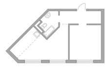Планировка 2-комнатной квартиры, 39,91 м2