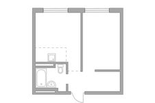 Планировка 2-комнатной квартиры, 35,1 м2
