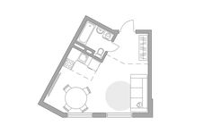 Планировка квартиры студии, 33,32 м2