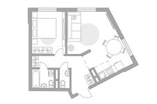 Планировка 2-комнатной квартиры, 49,89 м2