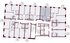 Планировка 1-комнатной квартиры, 51,8 м2