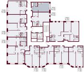 Планировка квартиры студии, 34,3 м2