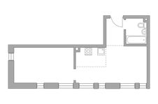 Планировка 2-комнатной квартиры, 36,8 м2
