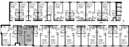 Планировка 2-комнатной квартиры, 45,46 м2