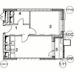 Планировка 1-комнатной квартиры, 32,8 м2