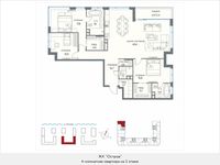 Планировка квартиры студии, 140,7 м2