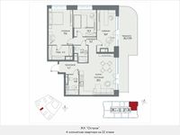 Планировка квартиры студии, 110,1 м2