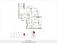 Планировка квартиры студии, 135,4 м2