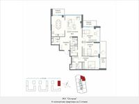Планировка квартиры студии, 135,3 м2