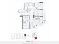 Планировка квартиры студии, 133 м2