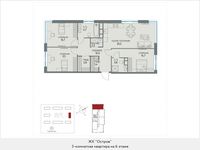 Планировка 3-комнатной квартиры, 99 м2