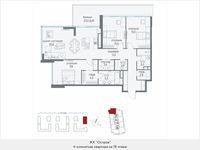 Планировка квартиры студии, 133,7 м2