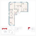 Планировка 3-комнатной квартиры, 81,7 м2