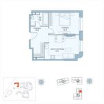 Планировка 1-комнатной квартиры, 47,5 м2