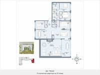 Планировка квартиры студии, 243,2 м2
