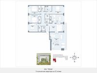 Планировка 5-комнатной квартиры, 229,7 м2