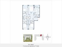 Планировка 4-комнатной квартиры, 170,5 м2