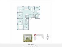 Планировка квартиры студии, 181,1 м2