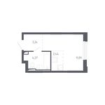Планировка квартиры студии, 21 м2