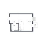 Планировка квартиры студии, 26 м2